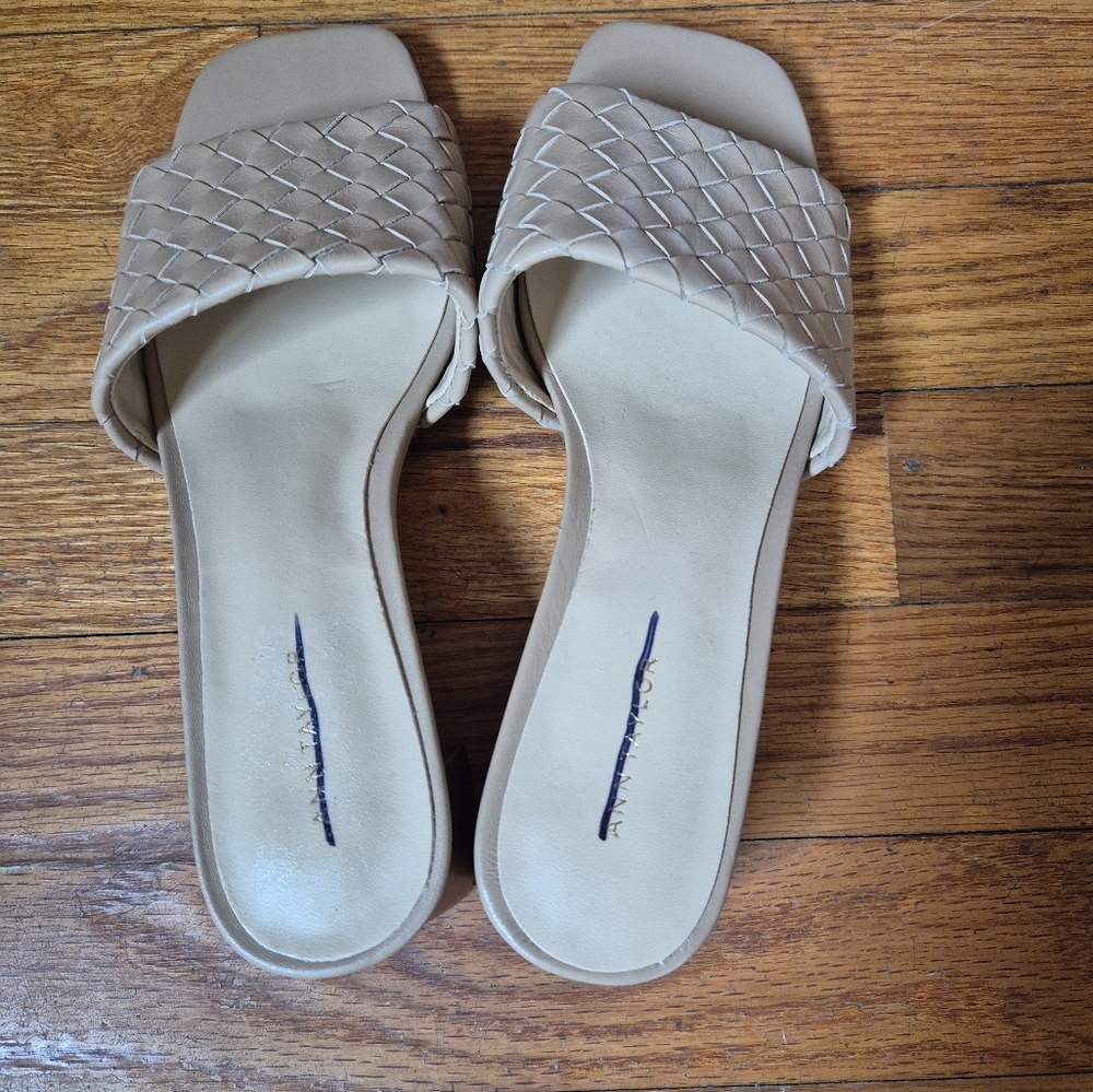Woven Slide Sandals in Beige - Women - Picture 9 of 13